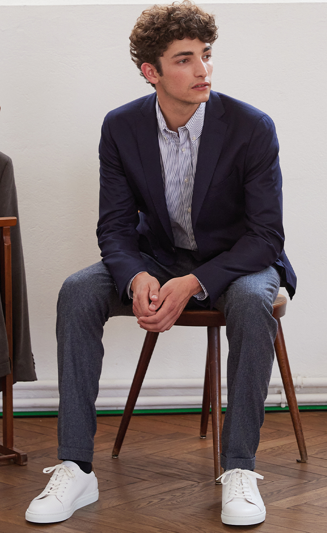 Mens chino wedding best sale outfit