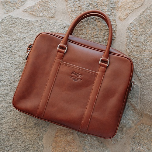 Men's leather satchel Father's Day