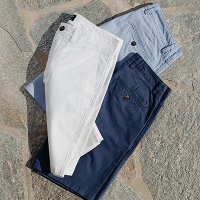 Men's cotton and cotton-linen shorts