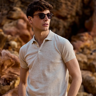 Men's 100% cotton polo shirts
