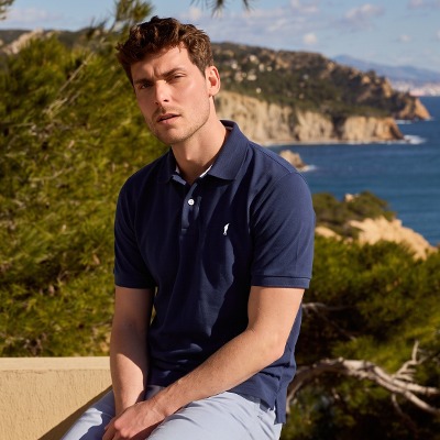 Men's 100% cotton polo shirts