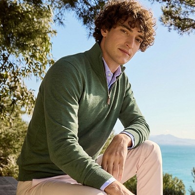 Men's cotton and cashmere pullovers