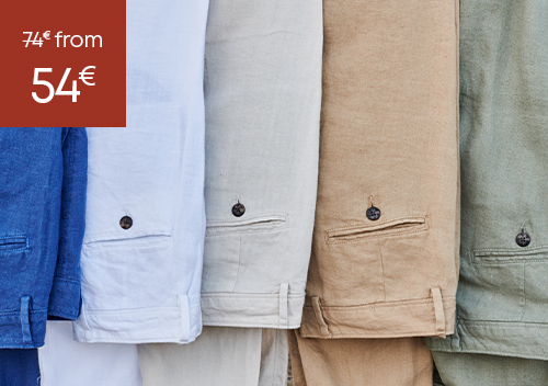 EXCLUSIVE SALES men's linen trousers