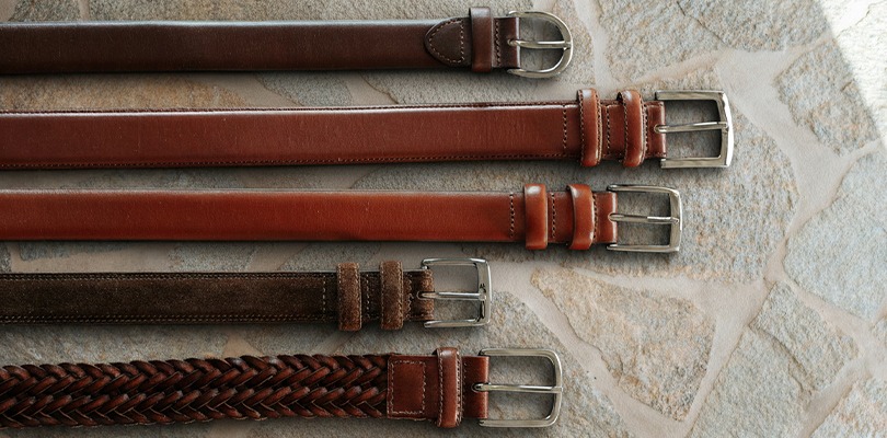 Men's 100% leather belts