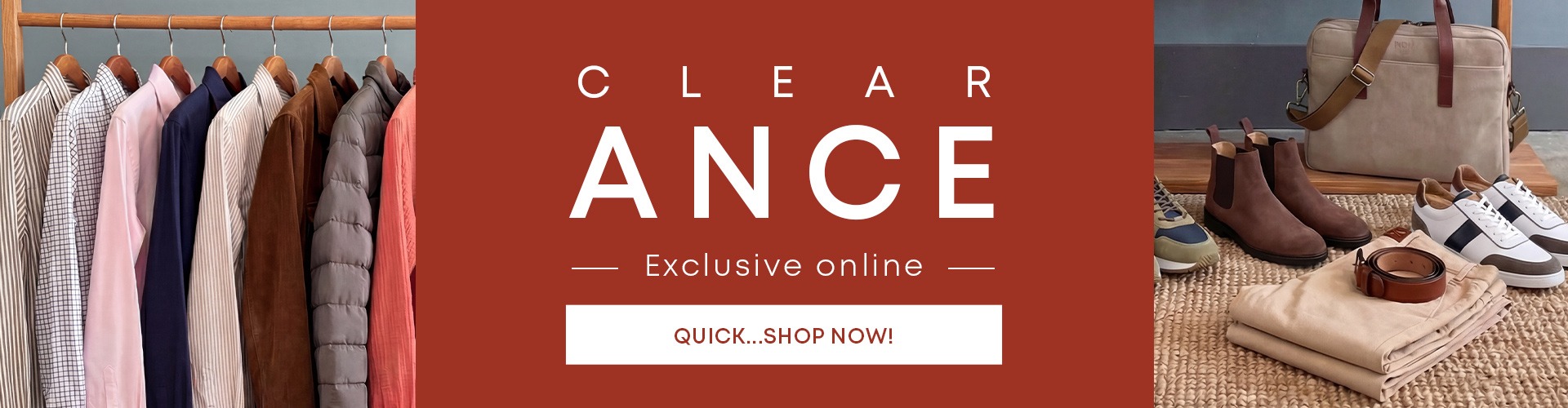 Bexley Clearance: men's clothing, shoes and accessories