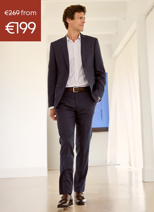 Man wearing a blue suit