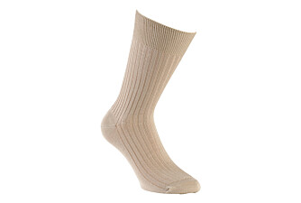 Men's Beige Cotton Dress Socks