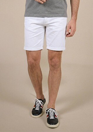 White Chino Shorts - BARRY