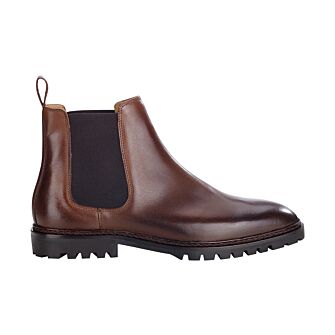 Men s Chocolate Patina Chelsea Boots Walterston Gomme Bexley