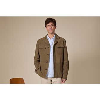 real suede over sized shirt ブラウン 25AW】THE SHINZONE SUEDE SHIRT 