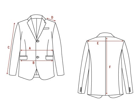 Conceited Korea Wording Size Guide for Suits Bexley | Bexley