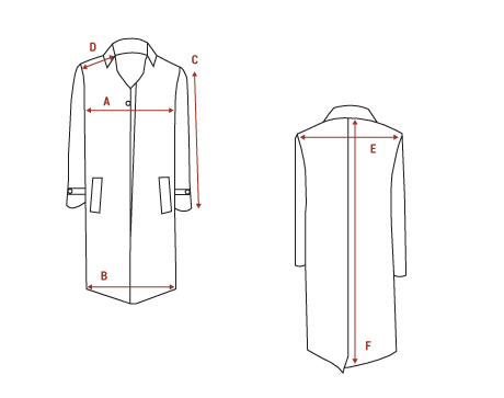 take trench coats' measurements