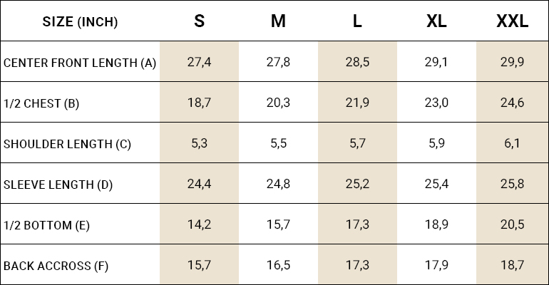 measurement tables lambswool jumpers