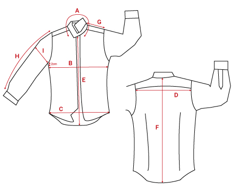 Size Guide for Shirts Bexley