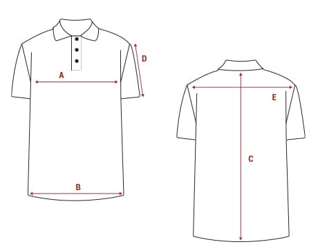 How to measure Size Guide for Polos & T-Shirts Lacoste