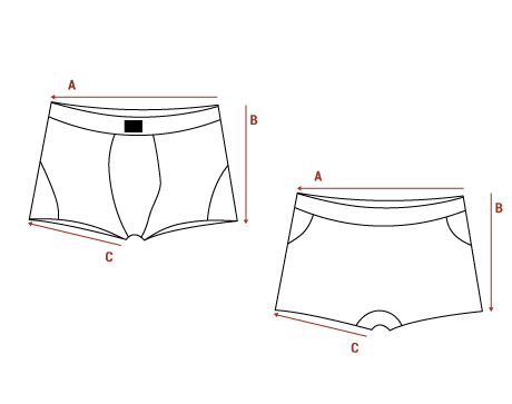 bexley boxer briefs measurement chart