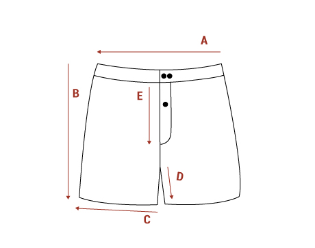 bexley boxer shorts measurement chart