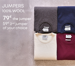 Men’s navy blue cotton-cashmere crew neck sweater