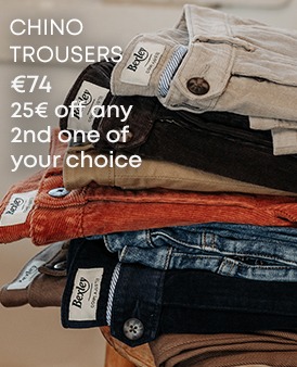 Men's chino trousers available in several colours
