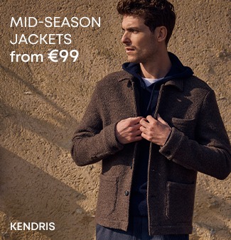 Man wearing a brown quilted jacket