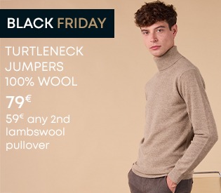 Wool turtleneck sweater, Black Friday deal