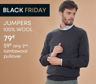 Wool crew neck sweater, Black Friday deal