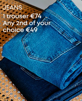 Men's jeans in light blue and dark blue