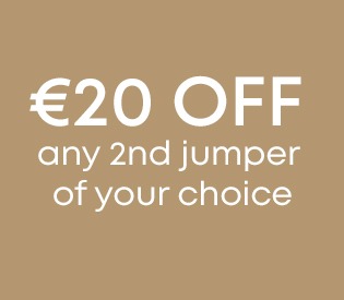 Stack of wool jumpers, zipped and classic styles on promotion.