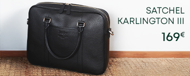 Brown and black leather briefcases