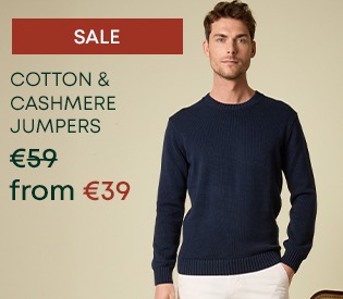 Men's crew neck cotton cashmere pullovers