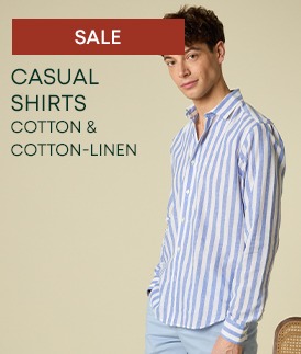 Men's striped casual shirts 100% cotton