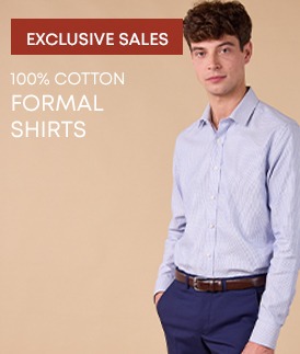 Men’s 100% cotton formal shirt