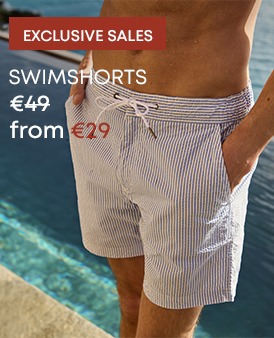 Men's striped swim shorts