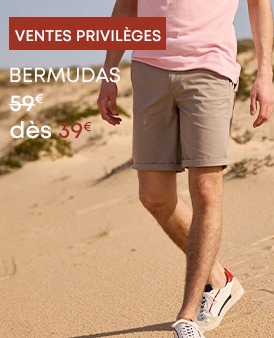 Men's beige chino shorts
