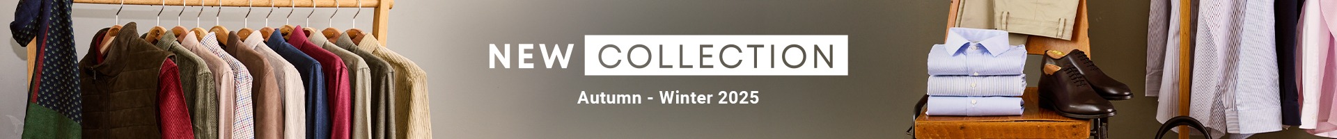 Autumn-Winter 2025 new collection – men’s wardrobe with shirts, jackets, trousers and refined accessories